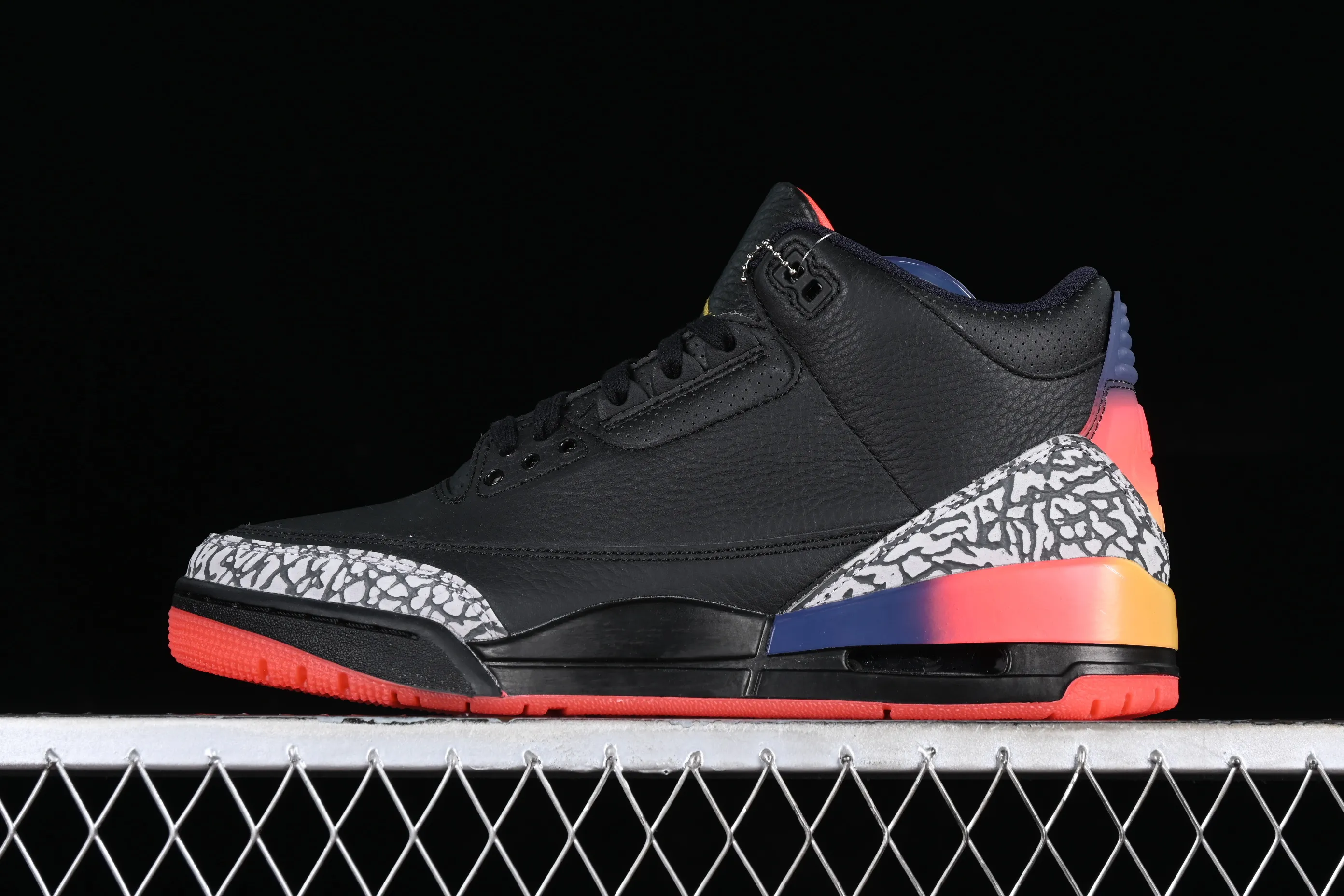 All categories Air Jordan Jordan series basketball shoes Air Jordan 3 LW version J Balvin x Air Jordan 3 Retro "Rio" AJ3 Joe 3 Black Rainbow FN0344-001